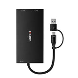 EAN 4002888434300 - Lindy 43430 adaptador de cable de vídeo 0,11 m USB Tipo C 2 x HDMI Negro imagen 2