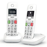 Telefono Fijo Inalambrico Gigaset E290 Blanco 150 Numeros -  21 Tonos