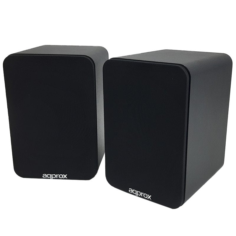 Approx Altavoces Autoamplificados 60w Rms Bluetooth 5.0 - Carcasa De Madera - Rca, Optical, Coaxial, Usb - Incluye