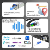 Extralink Sfp 1.25g  Sfp Wdm Módulo  1,25gbps, 1310/1550nm, Single Mode, 3km, Lc, Dom, Pair
