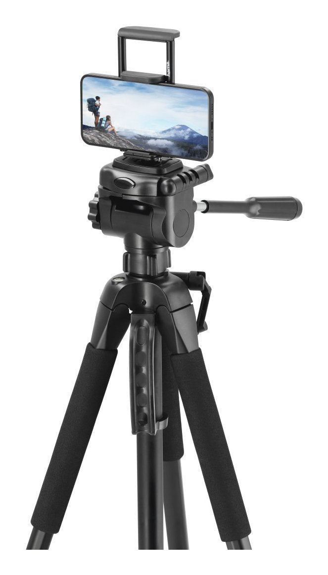 Hama Tripode Para Camara Con Rosca 1/4" - Peso Max 5kg - Altura Hasta 170cm - Soporte Para Smartphone Y Tablet -