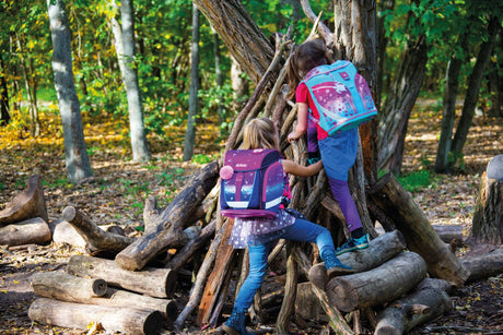 EAN 4008110344539 - Herlitz SoftLight Plus GreenLine Pink Bubbles juego de mochila escolar Chica Poliéster Azul, Rosa imagen 7