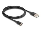 Delock Magnetisches Usb-Ladecable Schwarz 1 M