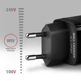 Cargador Acu-Dpq65, 2x Usb-C, 1x Usb-A, Pd3.0/Qc4+/Pps, 65w - Negro