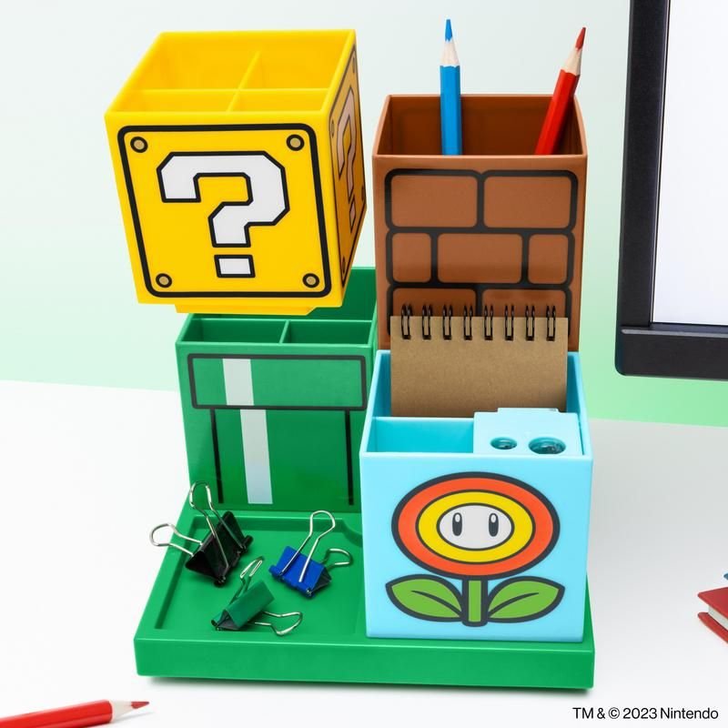 Organizador Escritorio Super Mario Bros 15cm