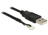 Delock Cable Usb -> Smt 5pin 1.50m V5 Negro