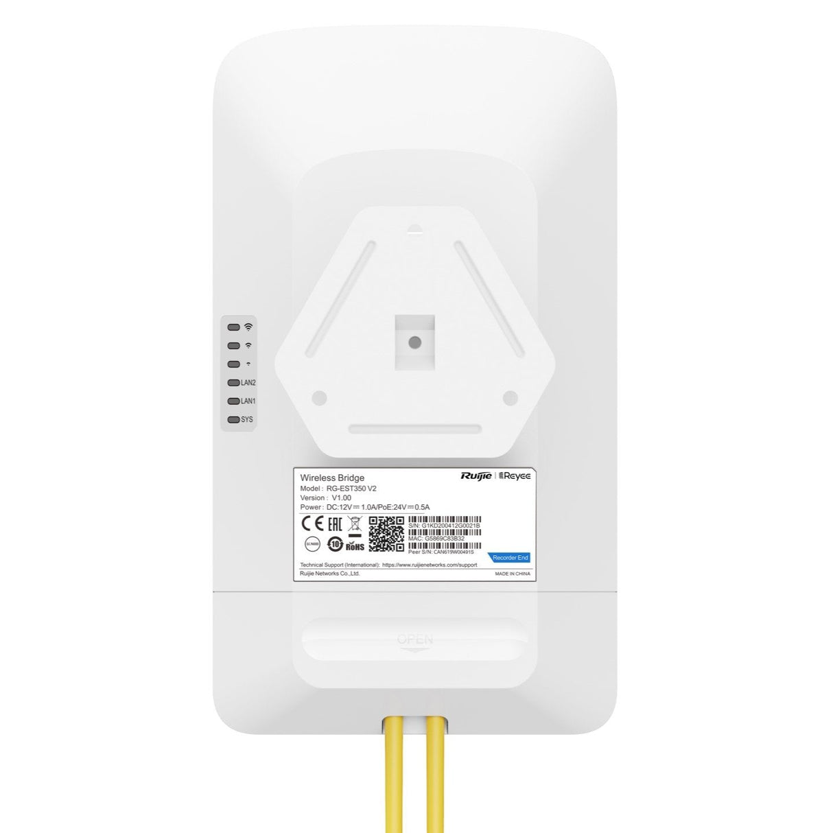 Reyee 5ghz Wireless Bridge,  Max 867mbps Wireless Rate, 15dbi High Gain Directional Antenna, Support