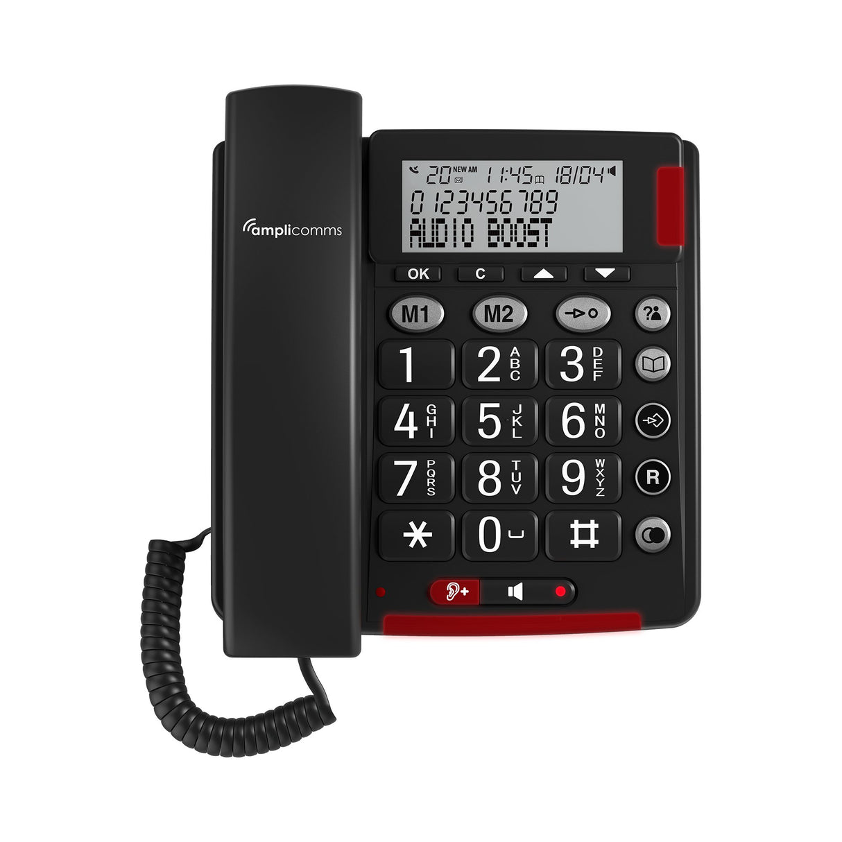 EAN 3700601423891 - amplicomms Bigtel 48 Plus Teléfono analógico Identificador de llamadas Gris Oscuro imagen 1