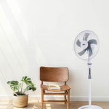 Ventilador 3 En 1, Blanco, Potencia 45 W, Aspas Ø40 Cm, Altura Regulable 107-133 Cm