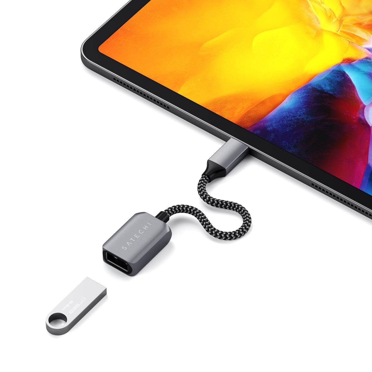 Satechi St-Ucatcm Cable Usb Usb 3.2 Gen 1 (3.1 Gen 1) Usb C Usb A Gris