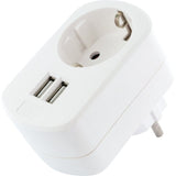Adaptador De Carga Usb Schwaiger 230v Blanca