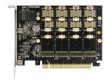 Delock Tarjeta Pcie 16x> 4x Nvme M.2 Interno, Controlador