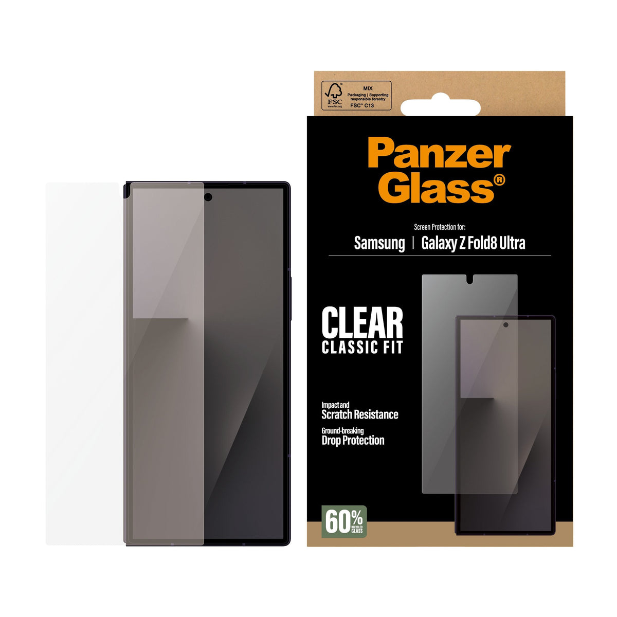 Panzerglass Sub Screen Protector Samsung Galaxy Z Fold8 Ultra  Classic Fit