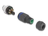 Delock 60535 M12 Conector Codificado A De 8 Pines Macho Para Montaje Con Conexión Por Tornillo