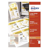 Avery Zweckform 4834xl Einsteckschild Placa Identificativa B X H - A6