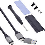 Carcasa Usb4 M.2 Ssd, Usb-C A M.2 Nvme, 40 Gb/S, Aluminio Inline