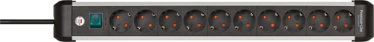 EAN 4007123677412 - Brennenstuhl 1391030000 base múltiple 3 m 10 salidas AC Interior Negro, Plata imagen 1
