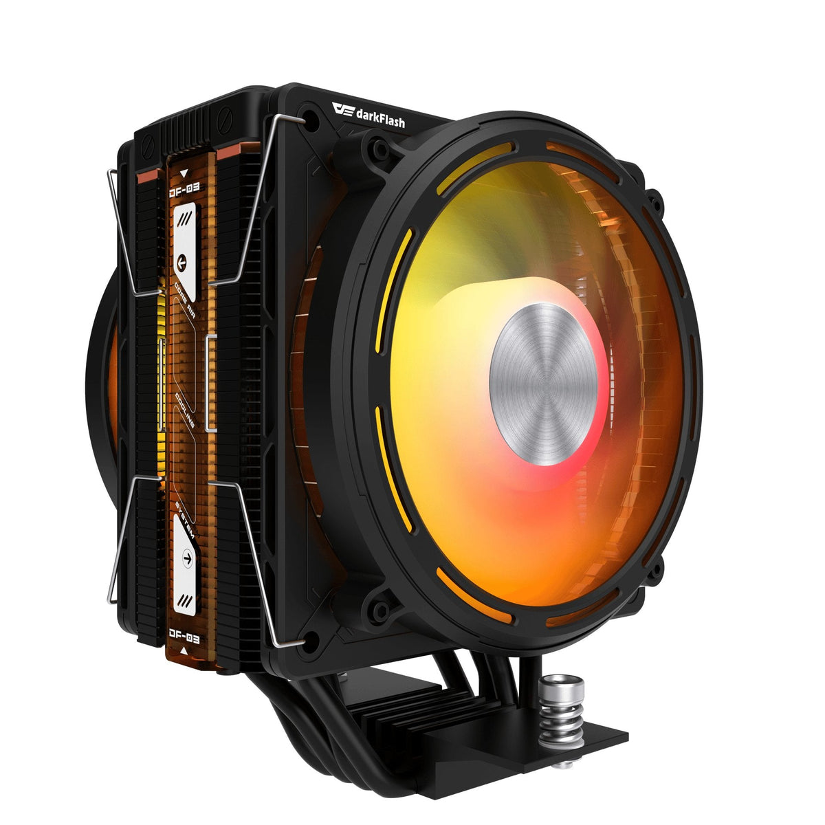 Ventilador Universal Explore E400 Plus A-Rgb Negro Darkflash Ventilador De 120 Mm / Argb / 230 W Tdp / 1851/1700/1200/115x Y Amd Am5/Am4