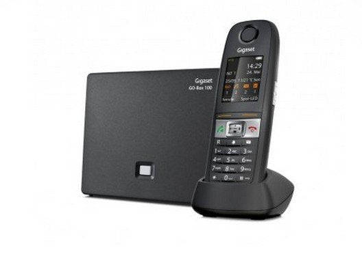 Gigaset E630a Go Teléfono Dect Negro Identificador De Llamadas