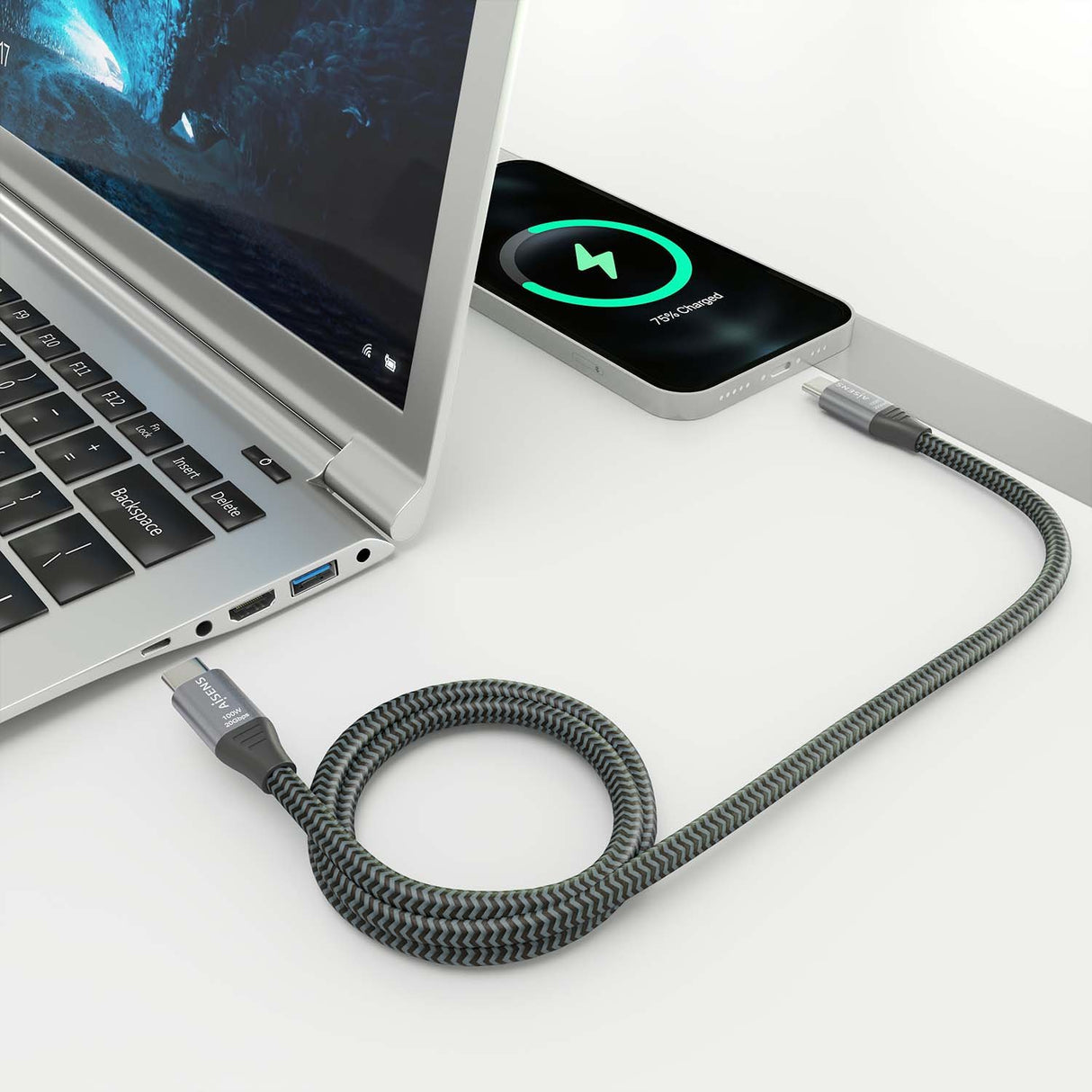 EAN 8435739901502 - AISENS A107-0875 cable USB USB 3.2 Gen 2x2 3 m USB C imagen 4