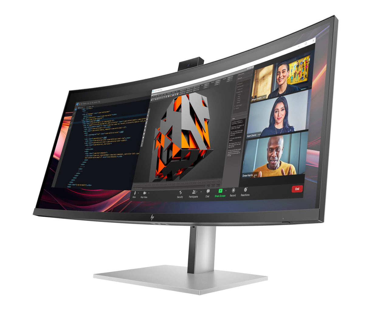 EAN 5715063748954 - HP Series 7 Pro 34 inch WQHD Conferencing Monitor - 734pm pantalla para PC 86,4 cm (34") 3440 x 1440 Pixe imagen 11