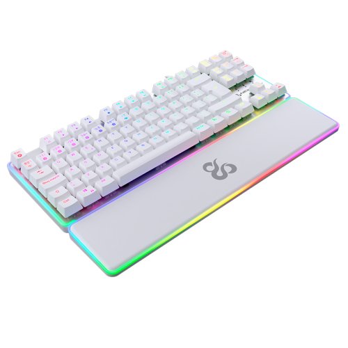 Newskill Teclado Gaming Optomecanico Gungnyr Tkl Pro Ivory. Rgb. Tenkeyless. Switch Gateron Intercambiable. Blanco