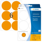 Herma Klebepunkte Ø 50,0 Mm Leuchtorange