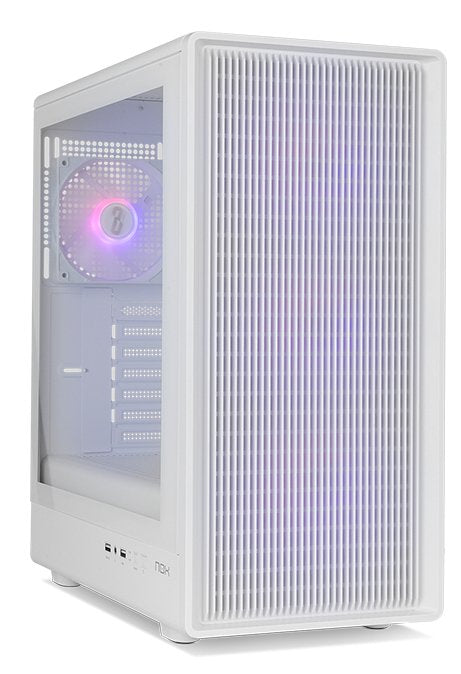 Caja Nox Semitorre Mesh Infinity Iota Argb Blanca Usb 3.0