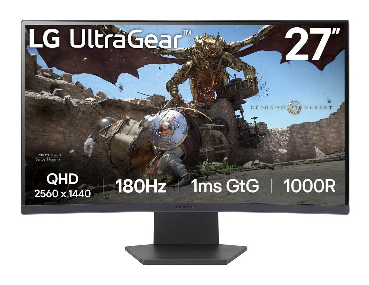 EAN 8806096090664 - LG 27GS60QC-B pantalla para PC 68,6 cm (27") 2560 x 1440 Pixeles Full HD LCD Negro imagen 1