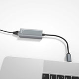 Adaptador De Red Ewent Usb Tipo C Macho A Rj45 Hembra Gris