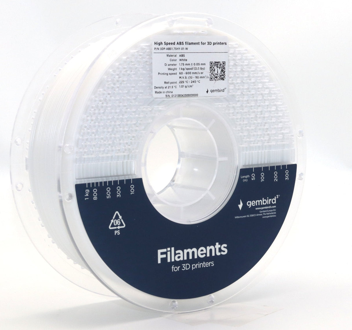 Filament Abs High Speed, 1,75 Mm, 1 Kg, Bialy