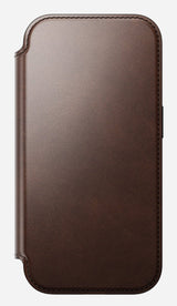 Nomad Modern Leather Folio Iphone 17 Pro Rustic Brown H.