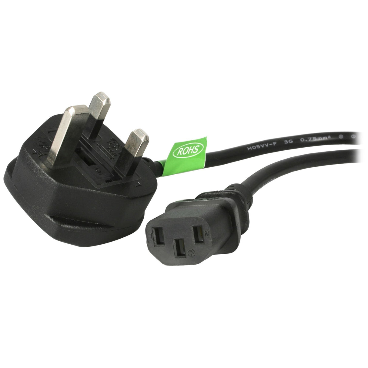 EAN 0065030777230 - StarTech.com PXT101UK cable de transmisión Negro C13 acoplador imagen 1