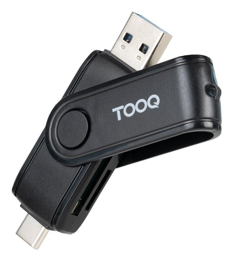 Lector Tarjetas Usb-C 2.0+Usb-A 3.0, Sd/Tf, Negro