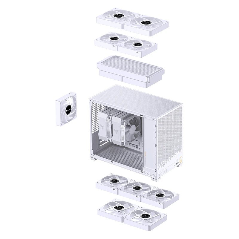 Caja Micro-Atx Jonsbo D32 Std Cristal Templado Blanco