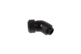 Alphacool Eiszapfen 13mm Hardtube Boquilla Atornillable 45 ° Giratoria, Conexión Negra, G1 / 4 Para Tubos