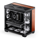 Caja Atx Jonsbo Tk-4 Wood Cristal Templado Negro