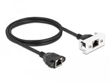 Cable Delock 87131 De Red Negro, Blanco 1 M Cat6a S/Ftp (S-Stp)