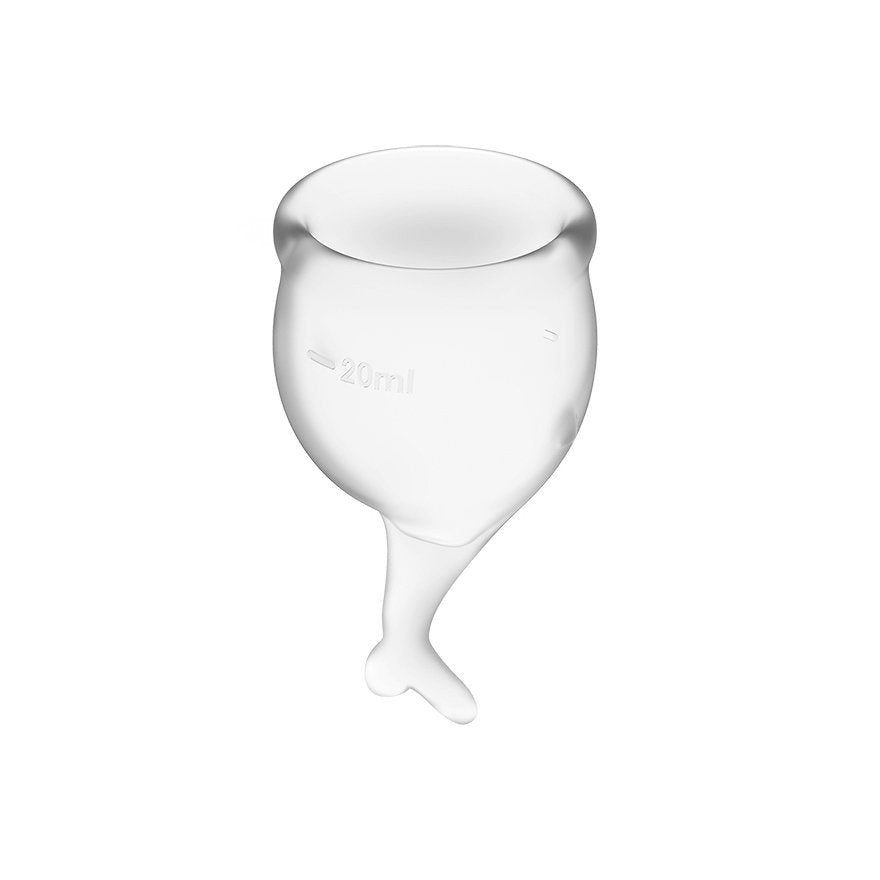 Copas Menstruales Feel Secure Transparent Pack De 2
