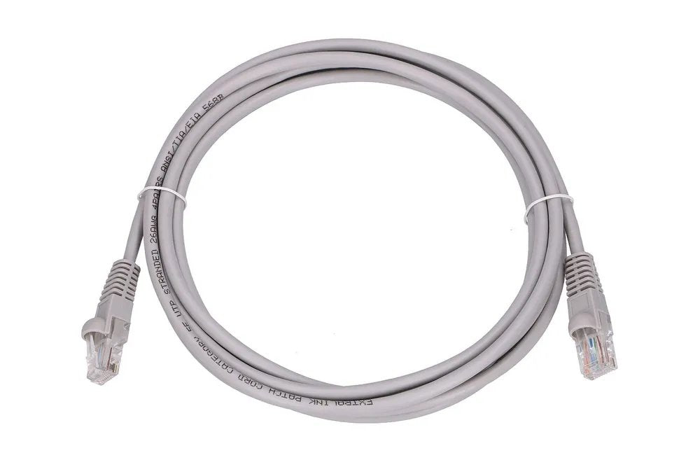 Extralink Lan Patchcord Cat.5e Utp 3m Twisted Pair Bare Copper Grey