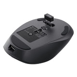 Mouse Trust Wireless Zevo Bt/2.4ghz 6 Botones 1200-3200dpi Recargable Color Negro.