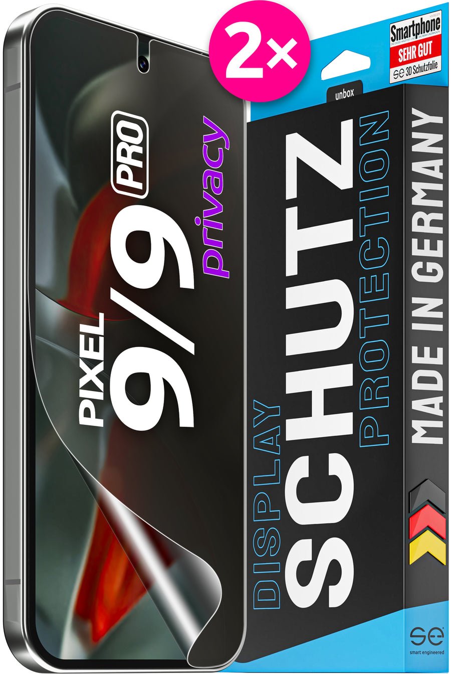 Se 3d Protector De Pantalla Google Pixel 9 / 9 Pro Privacy (Vpe 2)