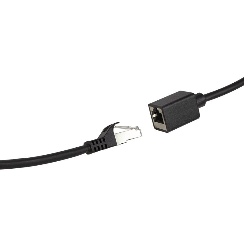 Latiguillo Cat 6a, S/Ftp,  2.00 M, Negro, Macho-Hembra Cu Lszh