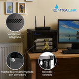 Extralink Lite 4u 10" 280x310 Wall-Mounted Rackmount Cabinet Black