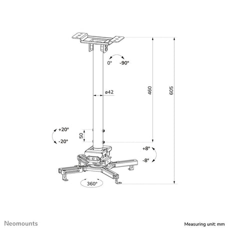 EAN 8721246340638 - Neomounts CL25-540WH1 montaje para projector Blanco imagen 17