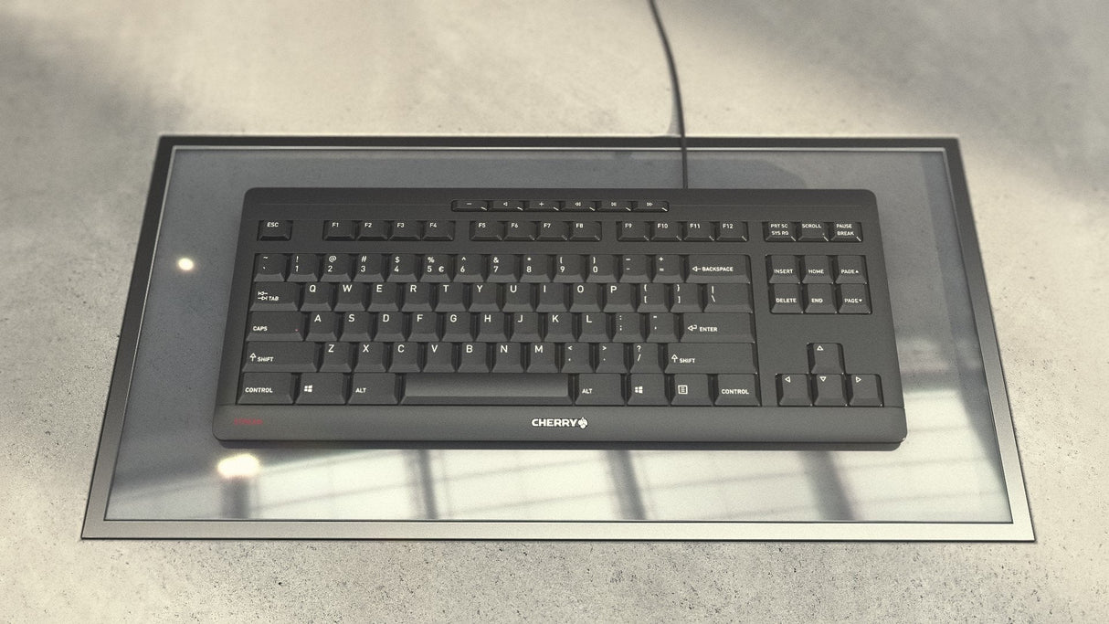 Cherry Stream Keyboard Tkl Teclado Usb Qwerty Inglés Blanco