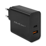 Qoltec 52380 Super Quick Pd Charger 1xusb-C 1xusb 65w 5-20v 1.5-3.25a Black