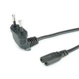 Roline Netzcable Euro-Stecker Abgewinkelt Auf C7 2pol. Schwarz 1,8m