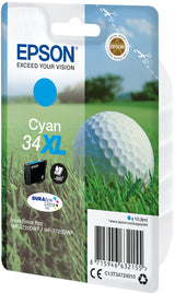 Tinta Original Epson 34xl Cyan Para Workforce Pro Wf-3720, Wf-3720dwf, Wf-3725dwf