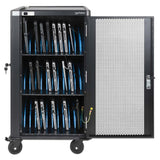 Manhattan Carro De Carga Para 30 Portátiles (Hasta 16"), Carga Mediante Adaptadores Ac (Eu) (Requiere Instalación De Cables De Alimentación De Los Dispositivos), Compatible Con Todos Los Portátiles, Ipad Y Macbook, Compartimentos 380×30×280